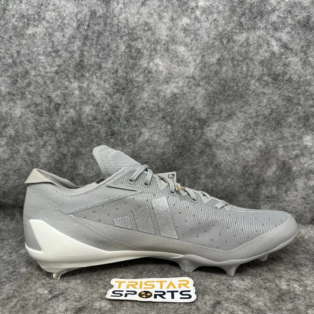 Adidas Adizero Electric Football Cleats Mens Size 14 Grey Silver Metallic IE4386